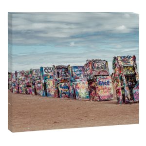 Retro Road Trip Texas Canvas Print
