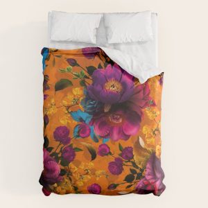 Vintage & Shabby Chic - Midnight Tropical Garden Duvet Cover